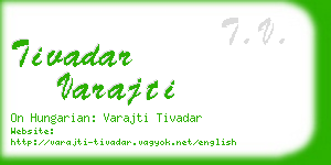 tivadar varajti business card